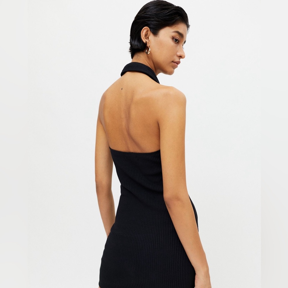 UO Ribbed Halter Mini Dress - Picture 2 of 5